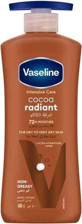 VASELINE INTENSIVE CARE COCOA RADIANT BODY LOTION 400ML 15% OFF